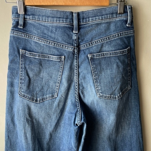 UNIQLO high rise wide leg cropped jeans size 24 - Picture 4 of 10